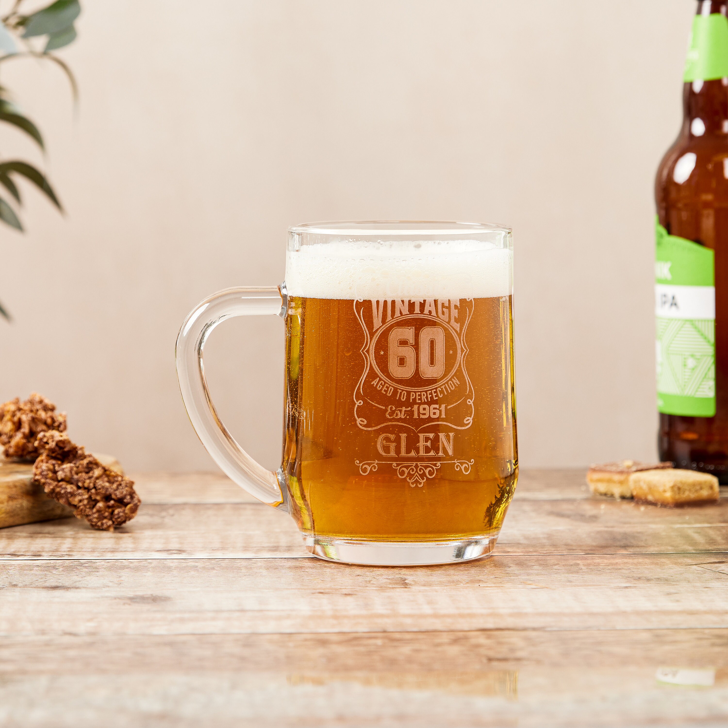60th Classic Vintage Beer Mug Personalized Gifts for Dad Etsy