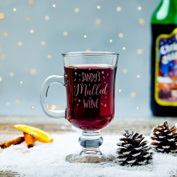 Viski Hot Toddy Glass - Irish Coffee Glasses for Mulled Wine