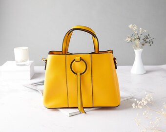 mustard colored purse