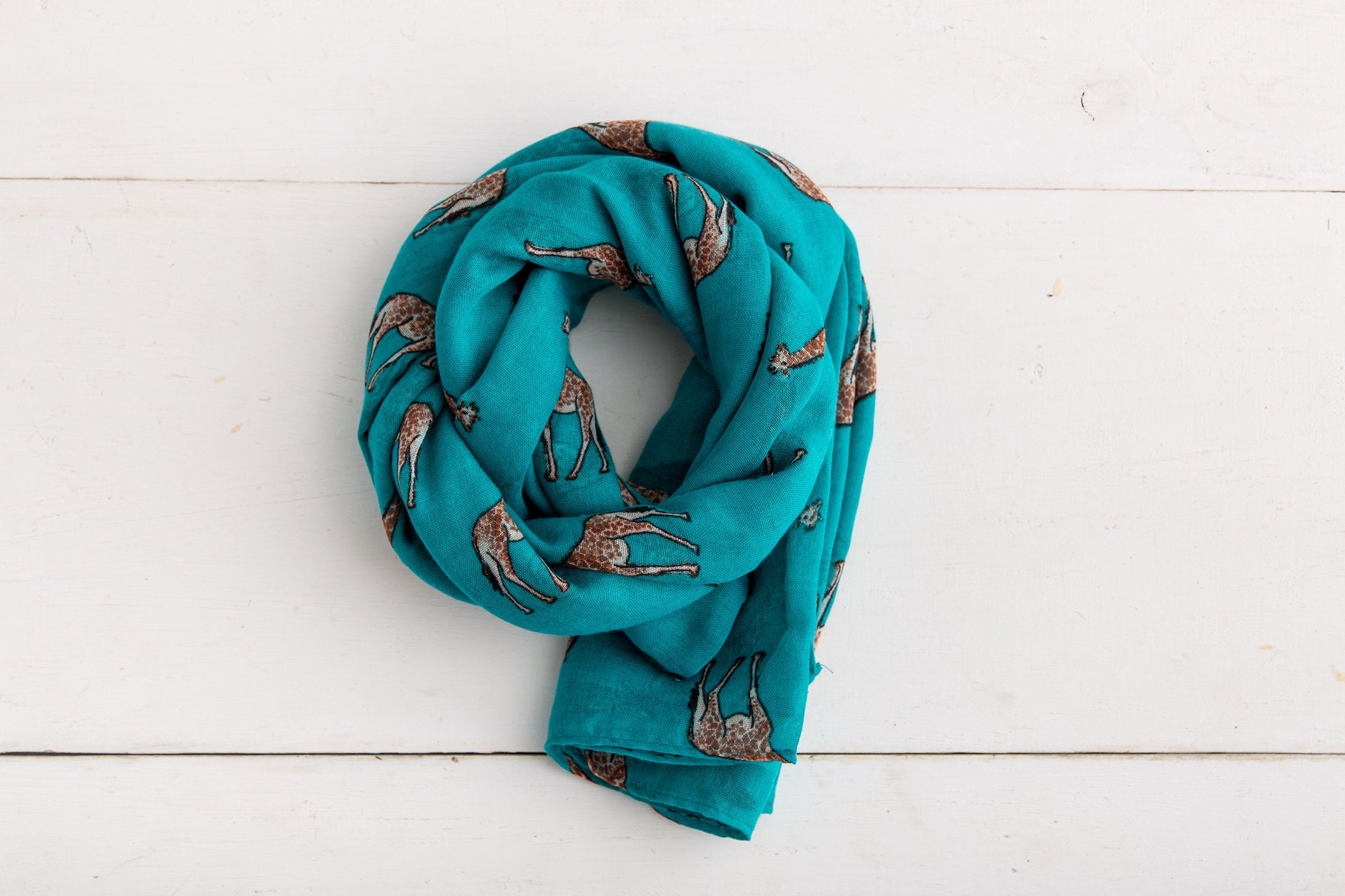 Giraffe Scarf Personalised Gift Animal Scarf Autumn Scarf Etsy