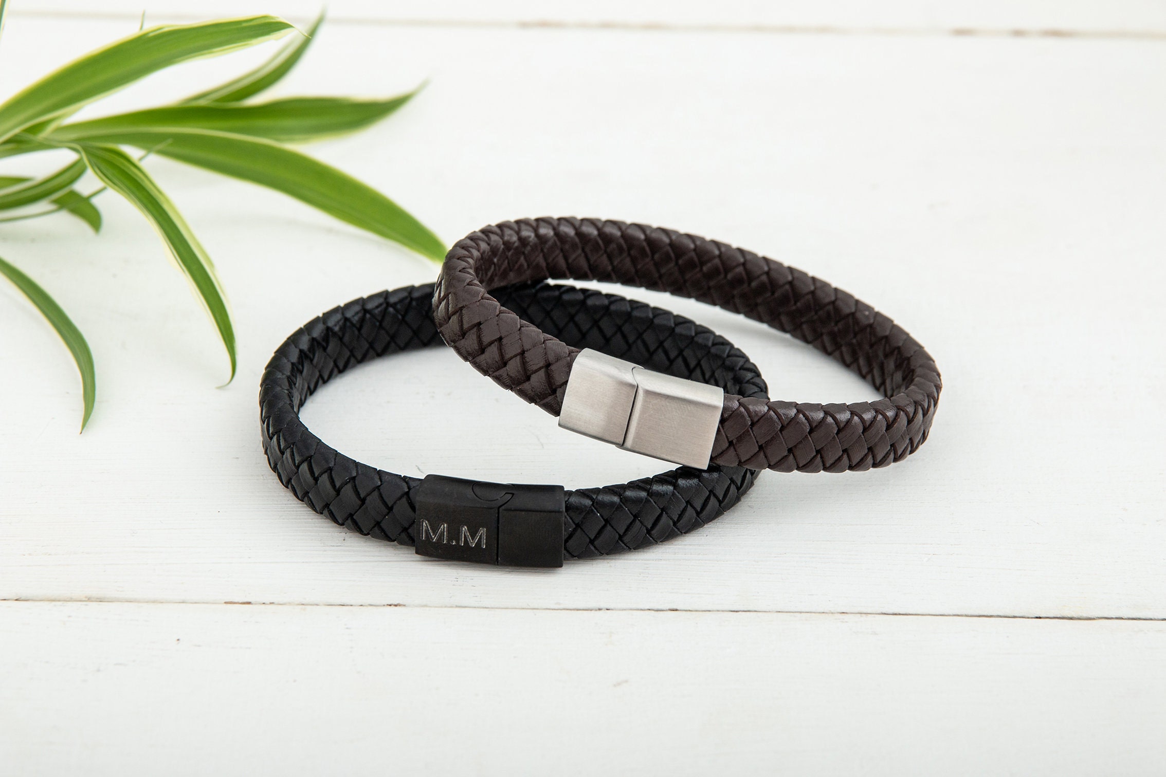 Men's Bracelet Men's Gifts Mens Leather Bracelet | Etsy