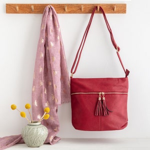 Sac à main personnalisé s Cadeaux personnalisés Cadeaux d'anniversaire pour elle Sac à bandoulière Sac à bandoulière rouge Cadeaux pour maman Cadeau pour la fête des Mères Rouge