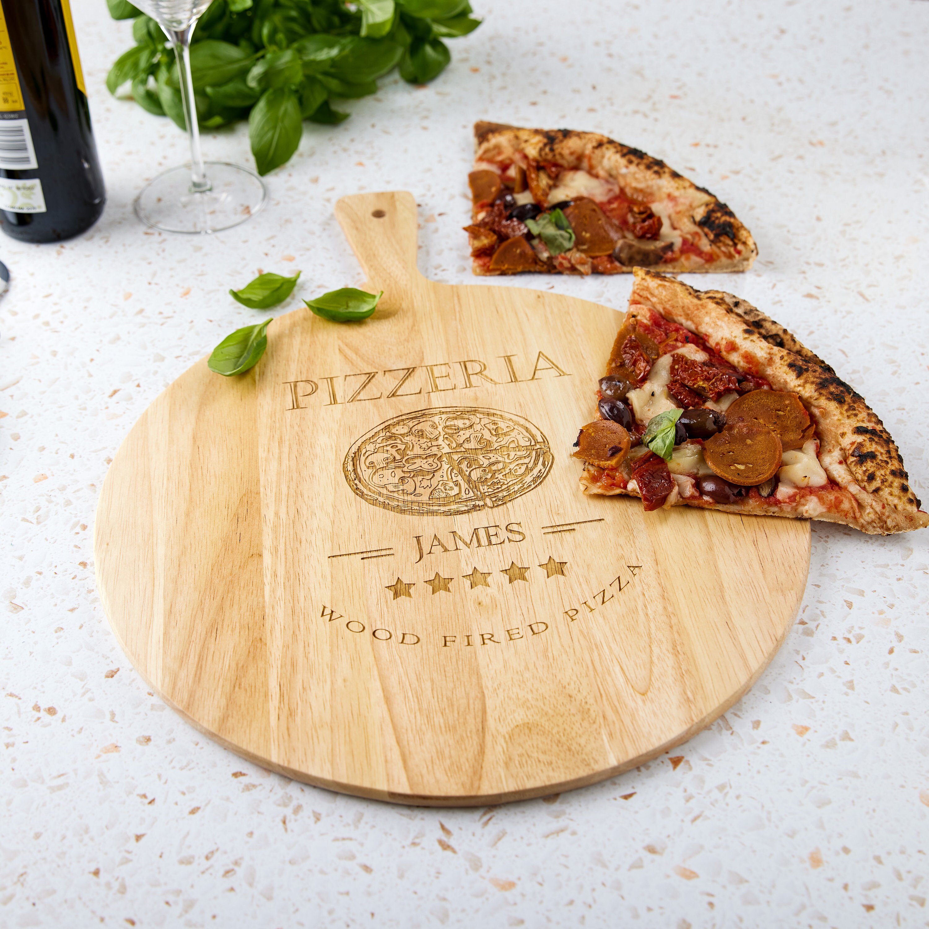 Pizzeria Serving Board Personalised Pizza Board Serving Etsy