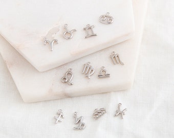 ADD ON ITEM only - Horoscope Symbol Charm to Add to Jewellery Purchased from Poppy Kitten Jewellery Shop Only