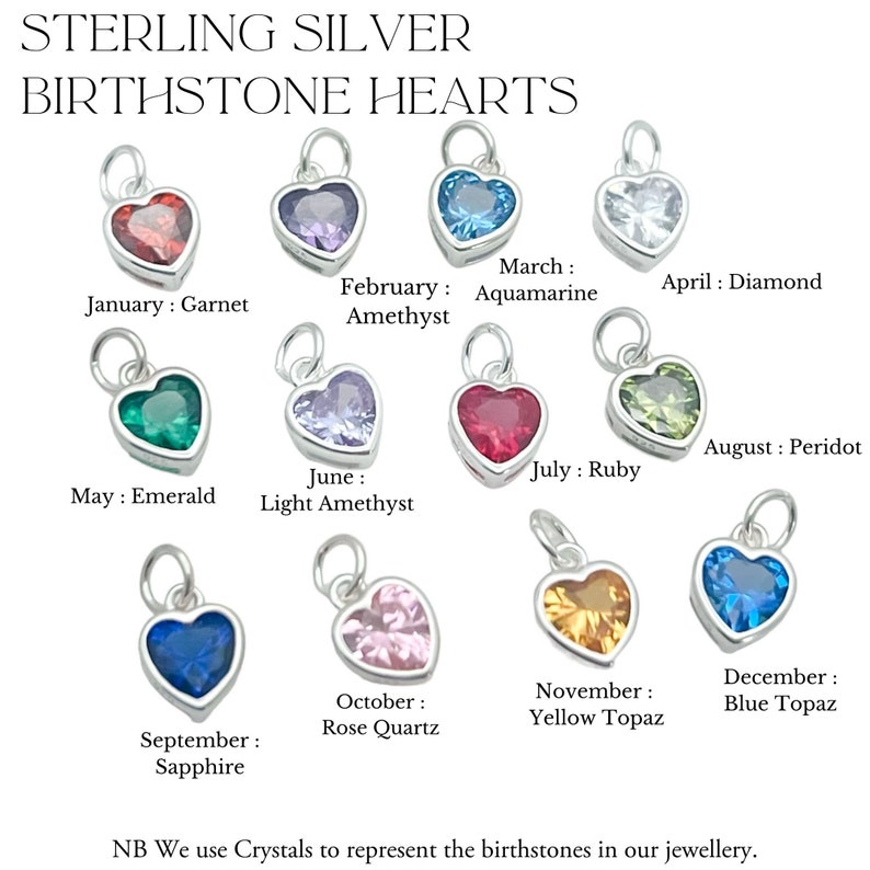 Engraved Necklace with March Birthstone Heart Charm Personalized Birthday Gifts for Women Sterling Silver Name & Birthstone Necklace image 8