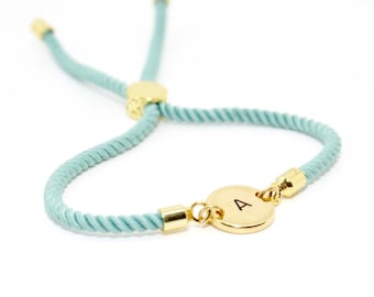 Personalised Initial Bracelet for Her | Gifts for Teenager | Initial Slider Bracelets for Women