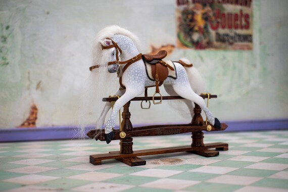 dapple grey rocking horse