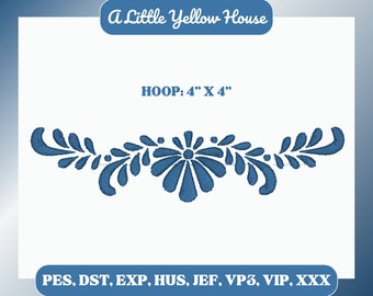 Accent Frame Border Embroidery Design File .pes, .dst, .exp, .jef, .hus, .vip, .vp3, .xxx