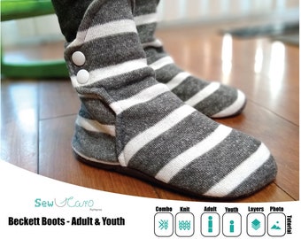 YOUTH/ADULT Becektt Boot PDF Pattern