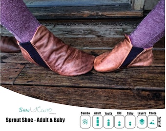BABY-ADULT Sprout Shoe PDF Patterns
