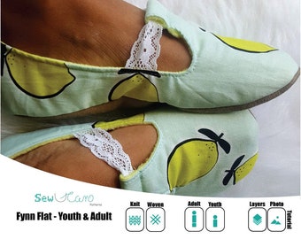 Youth Adult Fynn Flats PDF Pattern