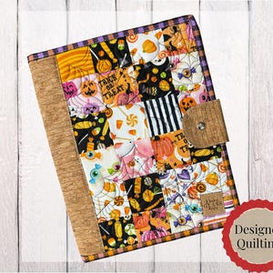 WGD Quilted Project Folder | Floss Drops | Cross Stitch Organizer | Embroidery Project Bag | Sweet Halloween