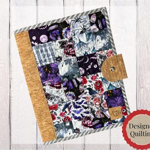 WGD Quilted Project Folder | Floss Drops | Cross Stitch Organizer | Embroidery Project Bag | Spooky Halloween