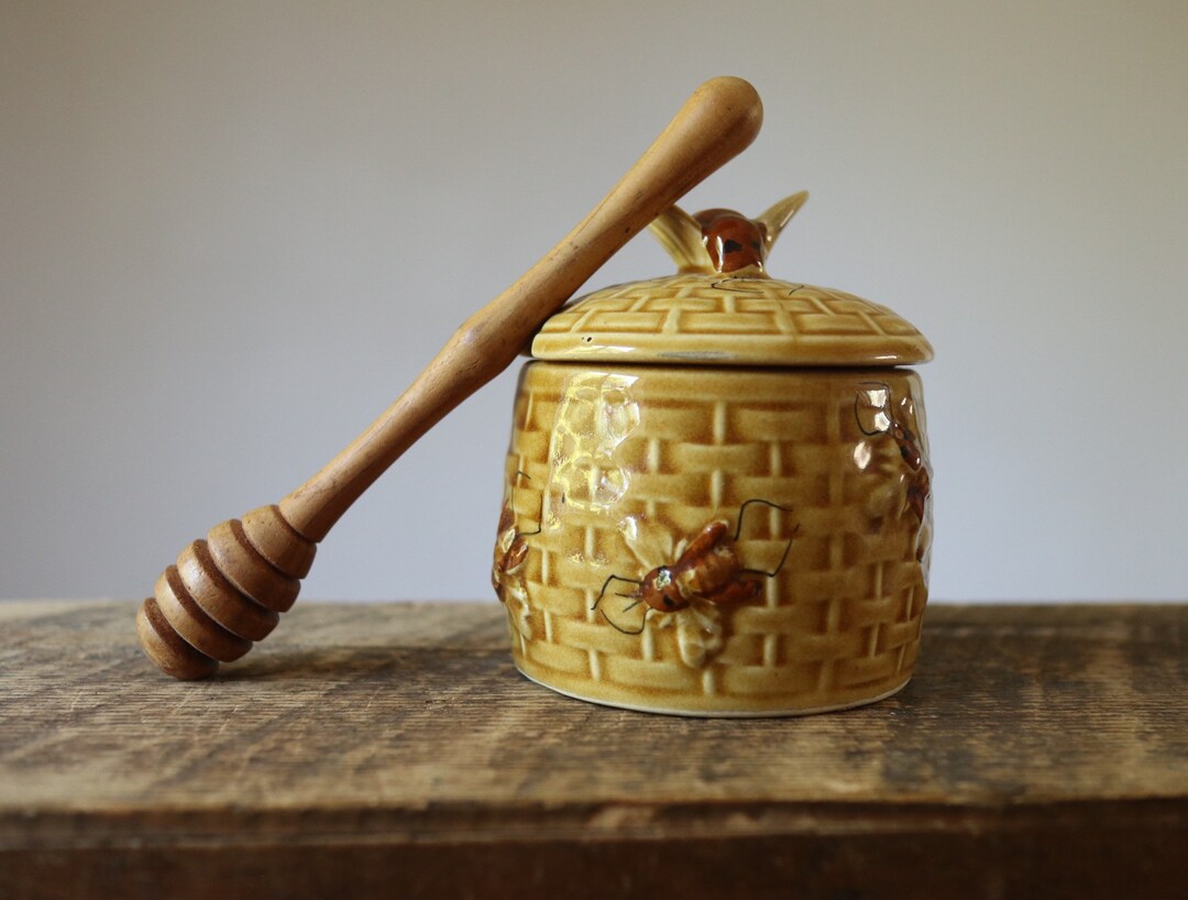 Vintage Ceramic Honey Potdecorative Honey Pot With Etsy