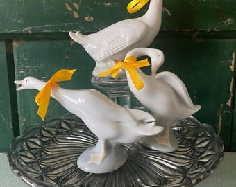 Vintage Lladro Goose, Retired Porcelain Goose