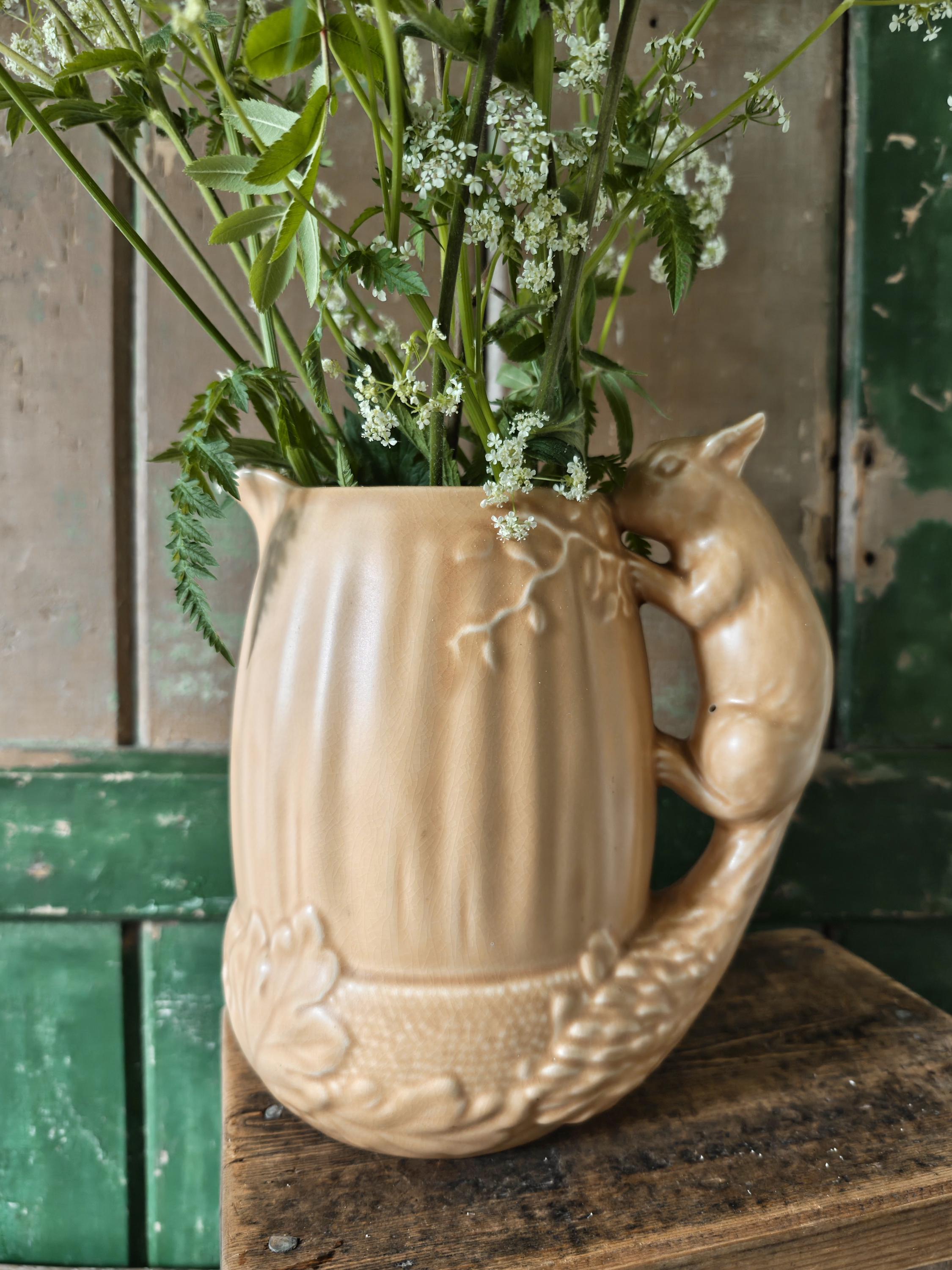 Sylvac Squirrel Acorn Jug - Etsy UK