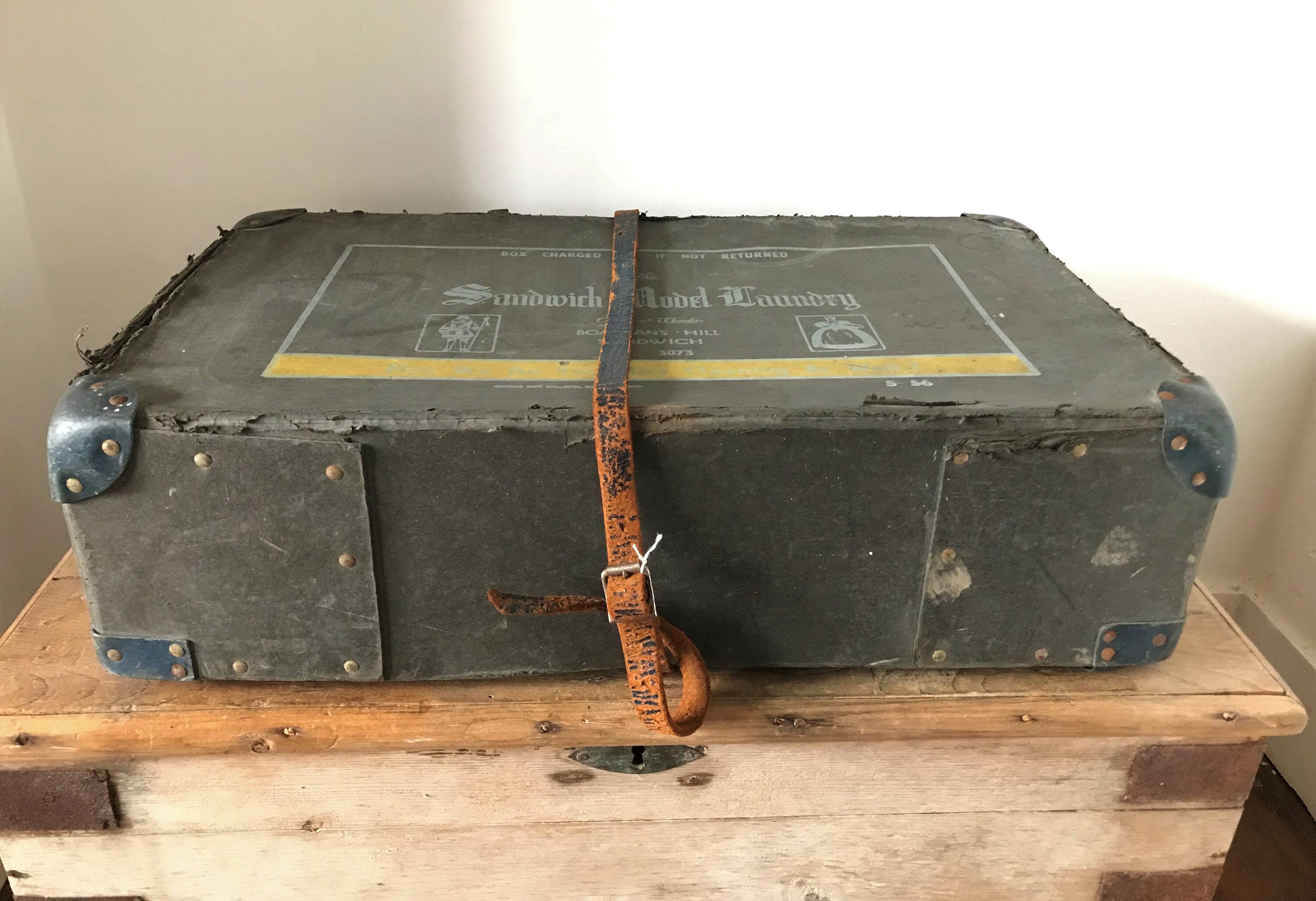 Vintage Laundry boxLaundry shipping boxLaundry boxVintage Etsy