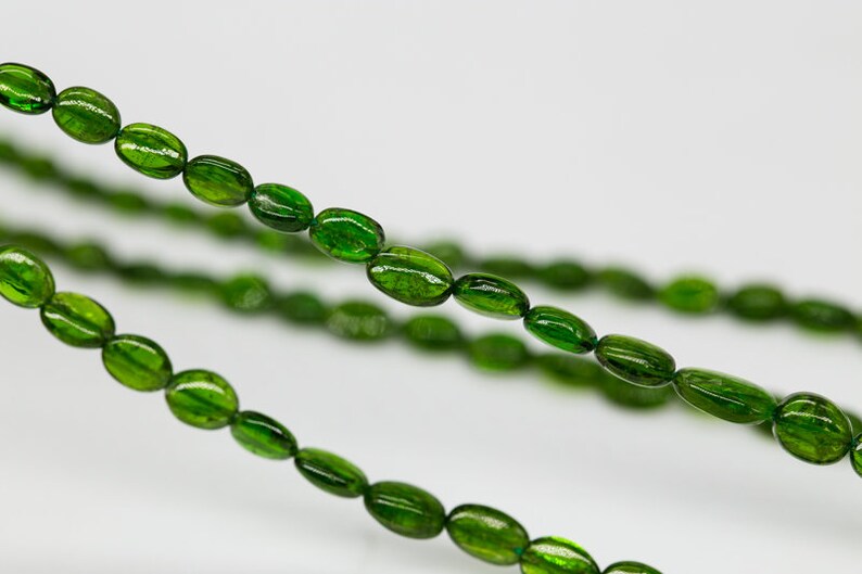 1 Strand Natural Gemstone Chrome Oval 3x3-6.5x9.5mm 15.5 Inch full line 47 Carat jewelry making Handmade Best AAA Quality Bead 03-540