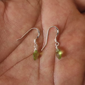 Earring Peridot Marquise Faceted Beads Natural Gemstone Fashion Jewelry Inch Earring Elite Designer Women Gift A3-0606