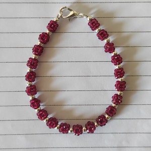 Bracelet Neno Rondelle Faceted Beads Natural Gemstone Fashion Jewelry 7&quot; Bracelet A6-0007