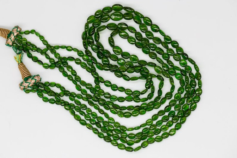 1 Strand Natural Gemstone Chrome Oval 3x3-6.5x9.5mm 15.5 Inch full line 47 Carat jewelry making Handmade Best AAA Quality Bead 03-540