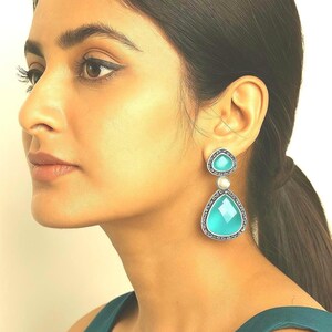 Handgemachte indische Ohrringe / Partyschmuck