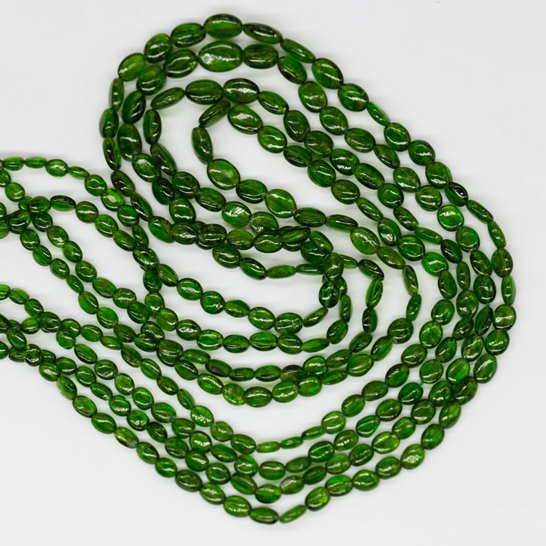 1 Strand Natural Gemstone Chrome Oval 3x3-6.5x9.5mm 15.5 Inch full line 47 Carat jewelry making Handmade Best AAA Quality Bead 03-540