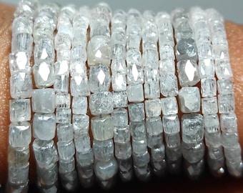 Faceted Diamond Beads 103ct, 6 Strand Jewelry Making