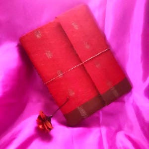 Carnet de croquis de journal indien fait main 8,5 x 7,5 po Cahier d'art ethnique indien Journal intime fait main en papier Bloc-notes en papier livre cadeau pour sauver des arbres