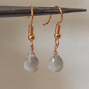 Earring Green Amethyst Teardrop Faceted Beads Natural Gemstone Fashion Jewelry 1.5&quot; Earring E-0835/0836 Elite Designer Women Gift
