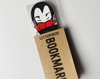Dracula bookmark letterpress