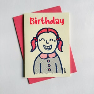 Birthday Girl Letterpress greeting card