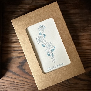 Merci beaucoup 6 pack of note cards with envelopes