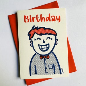 Birthday Boy Letterpress greeting card