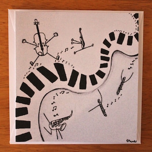 Wenskaart: Muzikale chaos