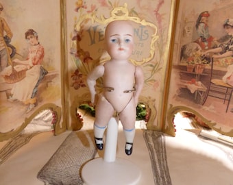 アンティークドール ドイツ 赤ちゃん BABY Antique German Bisque Jointed Baby Doll Miniature - Etsy