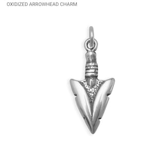 Sterling Silver ARROWHEAD Traditional Charm