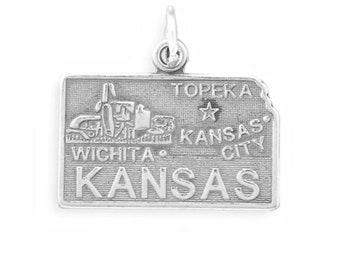 Sterling Silver US STATES Charms - “K” States