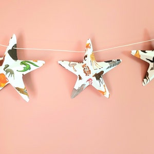 Wall Decor Baby Shower Garland 130cm 9 stars 3D savanna cardboard Wall decorations for parties. image 5