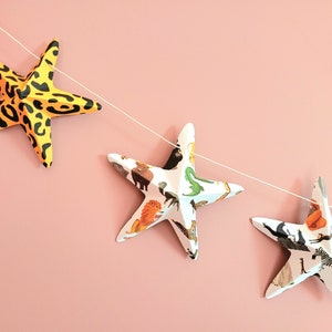 Wall Decor Baby Shower Garland 130cm 9 stars 3D savanna cardboard Wall decorations for parties. image 1