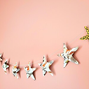 Wall Decor Baby Shower Garland 130cm 9 stars 3D savanna cardboard Wall decorations for parties. image 8