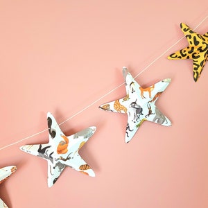 Wall Decor Baby Shower Garland 130cm 9 stars 3D savanna cardboard Wall decorations for parties. image 3