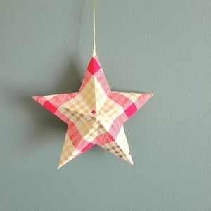 3D Paper Star – Recycled Paper Star Ornament, Handmade Star Decor, Eco-Friendly Christmas Star, Minimalist Wall Decoration