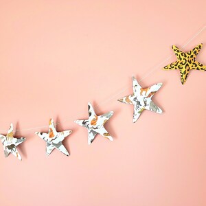 Wall Decor Baby Shower Garland 130cm 9 stars 3D savanna cardboard Wall decorations for parties. image 10