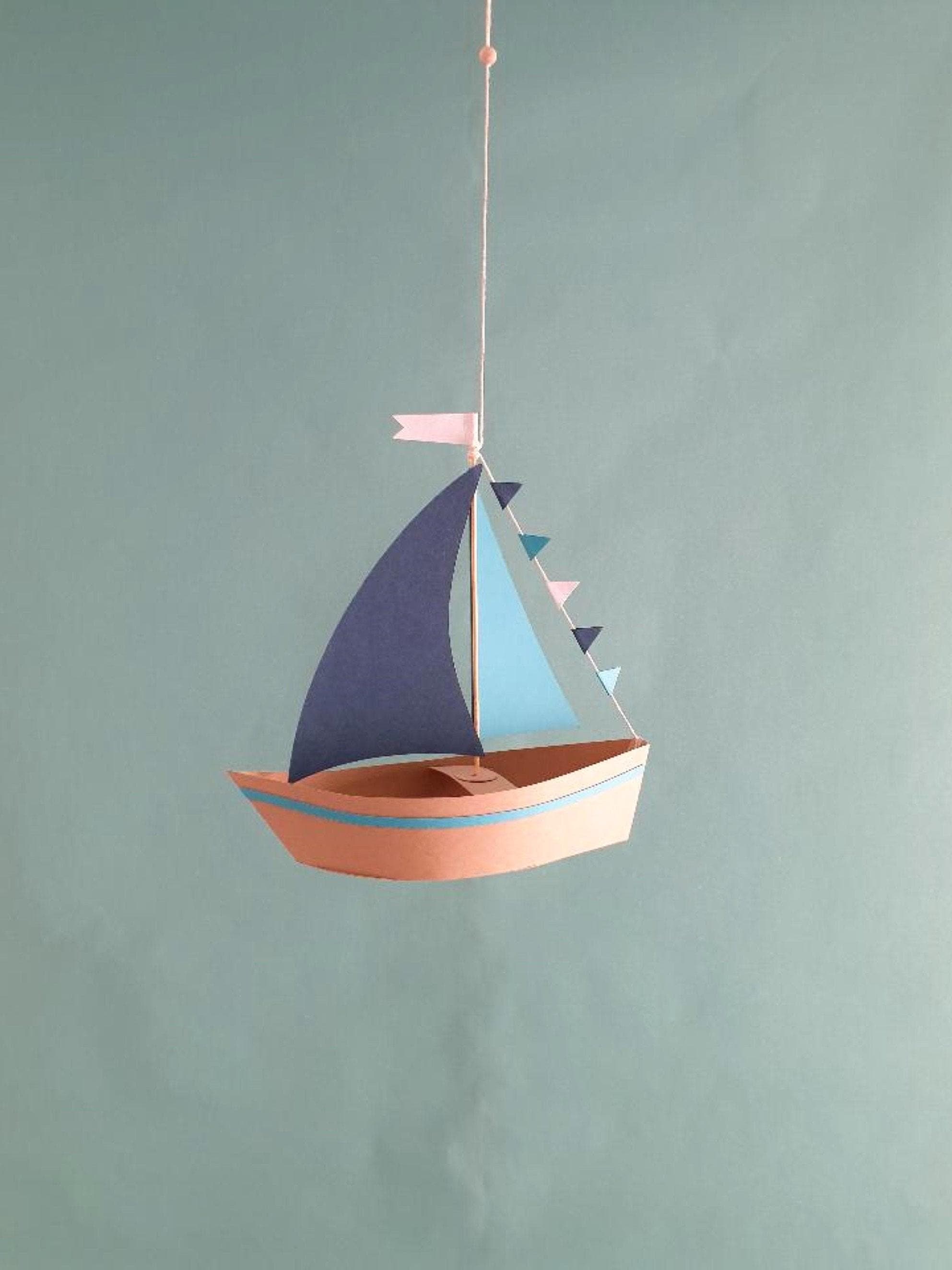 Origami Boat Mobile - Etsy, image size:1985x2647