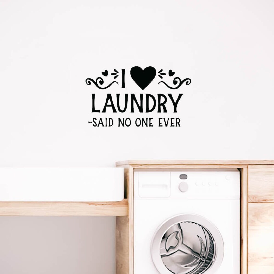 Laundry Wall Decal Laundry Decordecor Window Cling Mirror Etsy