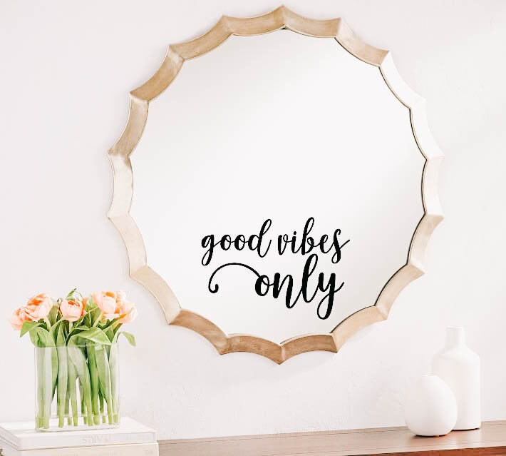 Good Vibes Only Calcomanía de pared de baño Decoración de | Etsy