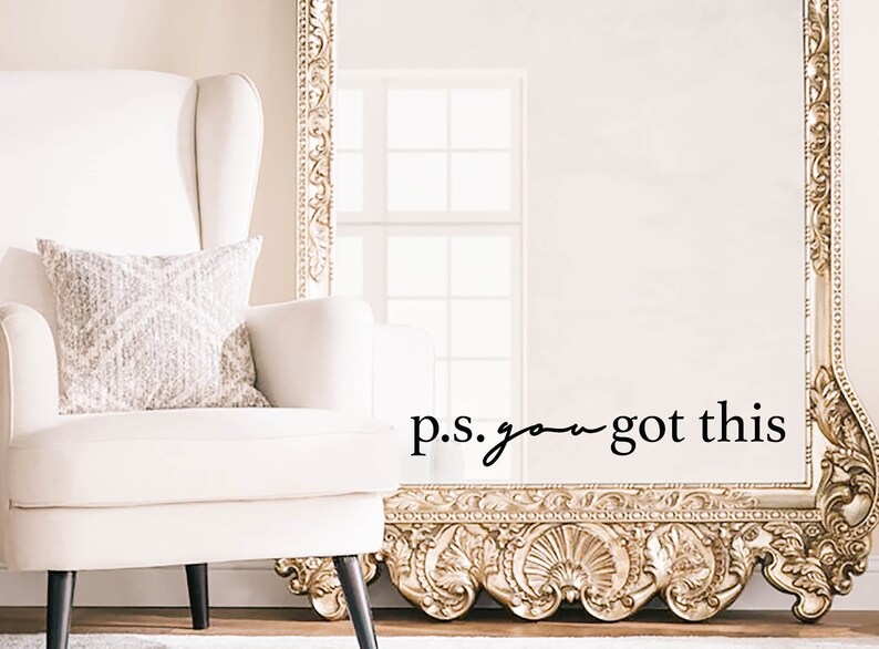 Mirror Decal Bathroom Wall Decal Bathroom Decordecor Etsy