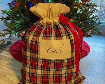 XL Keepsake Christmas Plaid Bag