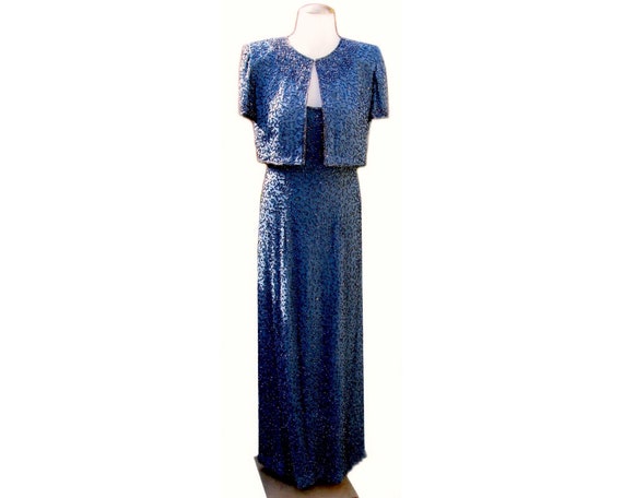 Vintage 80s Dress Set / Formal / Matching Dress a… - image 1